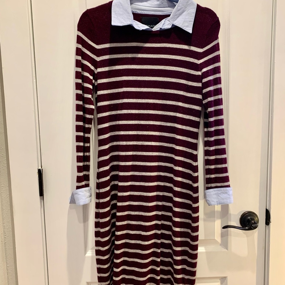Soft sweater dress w/ collar ❄️❄️